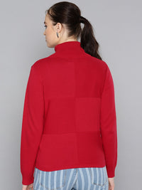 STREET 9 Women Red Solid Sweater