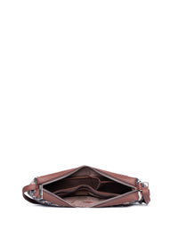 ZOUK Floral Printed Structured Jute Sling Bag