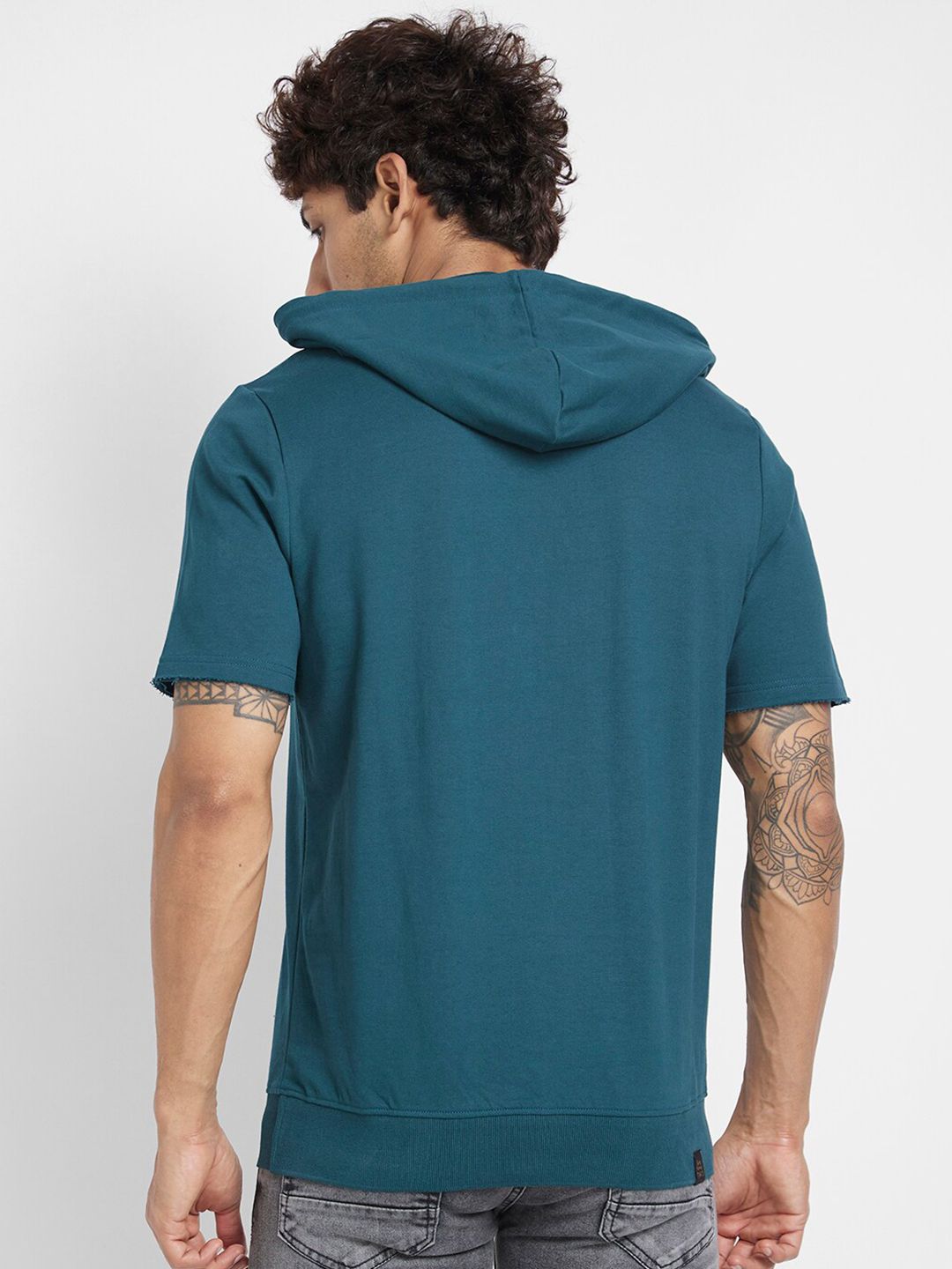 Being Human Typography Printed Hooded Cotton Pullover