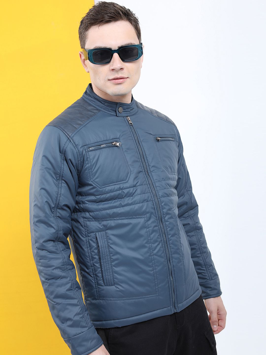 LOCOMOTIVE Men Solid Puffer Jacket Jacket