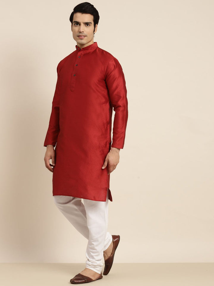 Anug by SOJANYA Men Maroon Kurta