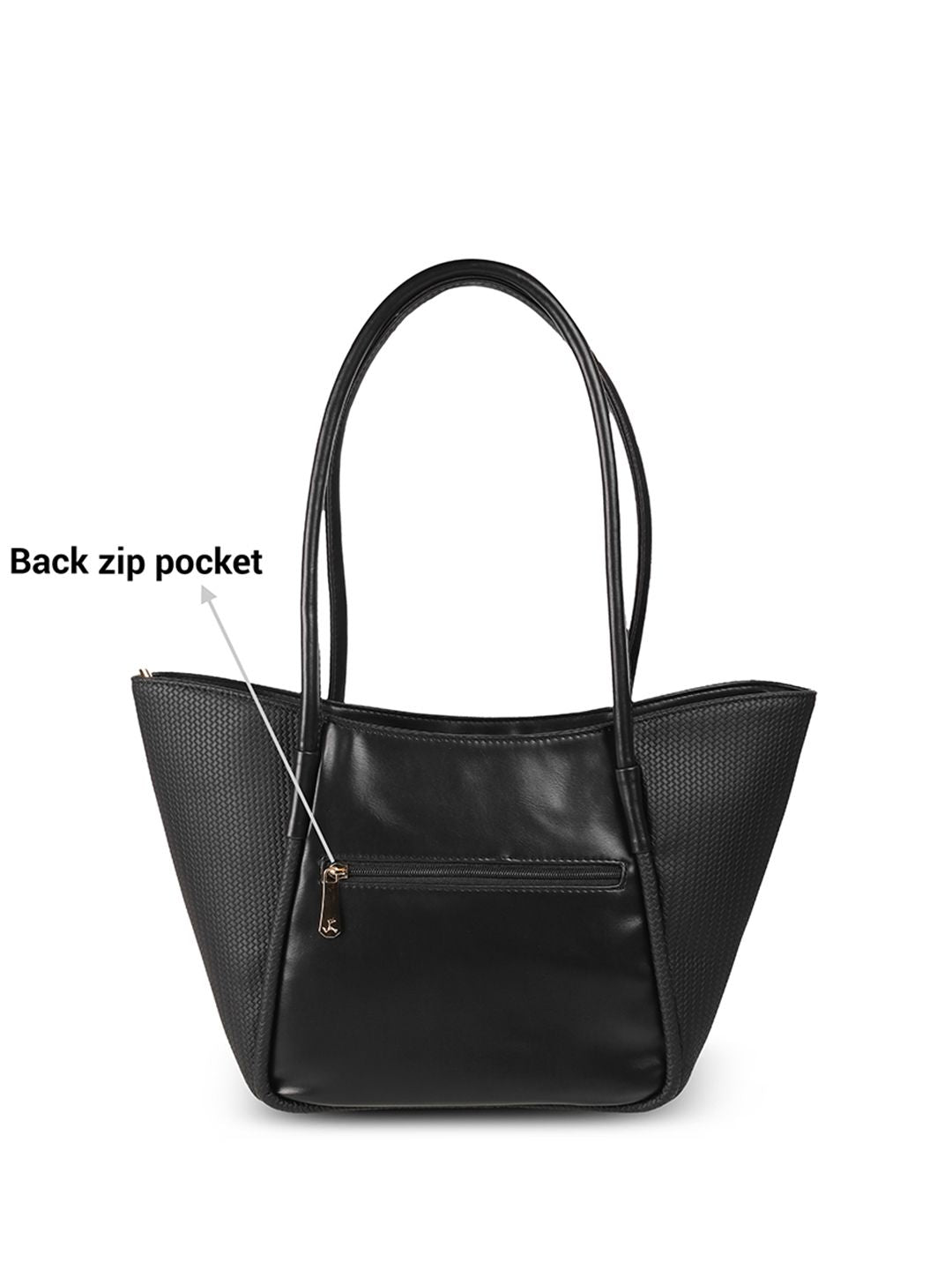 Mochi PU Structured Tote Bag with Fringed