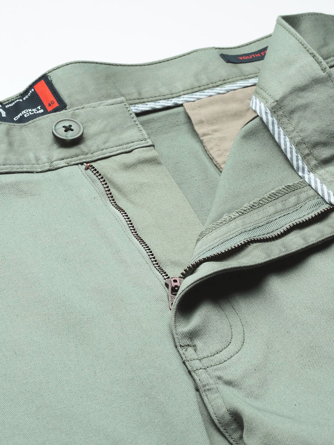 Thomas Scott Men Plus Size Straight Fit Easy Wash Chinos Trousers