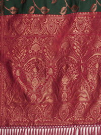 KALINI Woven Design Zari Silk Blend Banarasi Saree