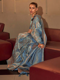 Saree mall Woven Design Zari Silk Blend Kanjeevaram Sarees