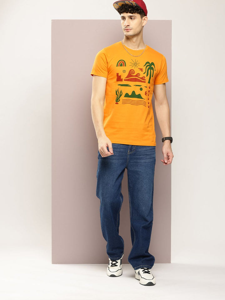 DILLINGER Men Printed Pure Cotton T-shirt
