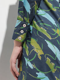 DressBerry Boxed & Bold Printed Shirt Dress