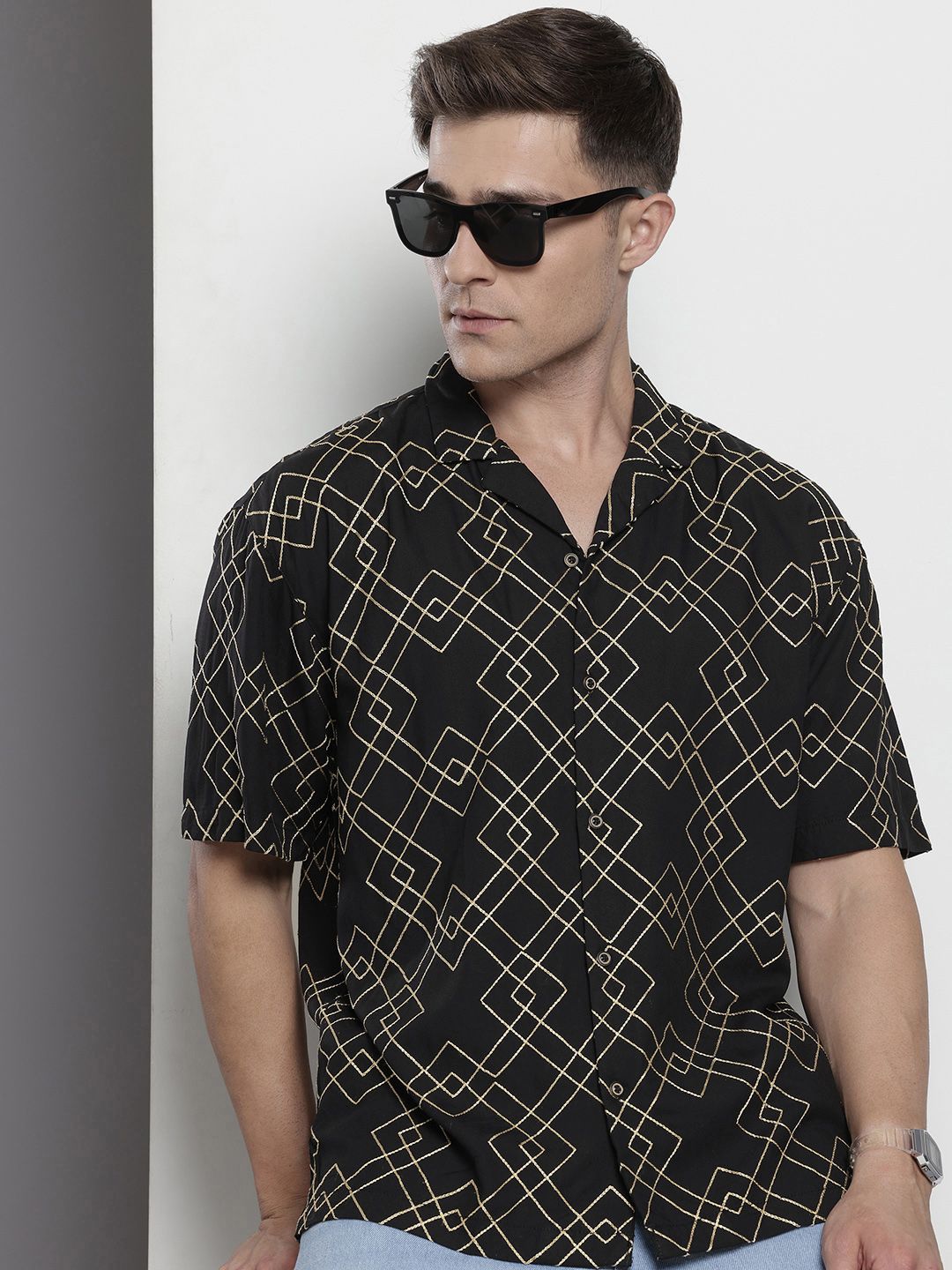 The Indian Garage Co Embroidered Casual Shirt