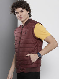 The Indian Garage Co Men Solid Zip-Front Puffer Jacket