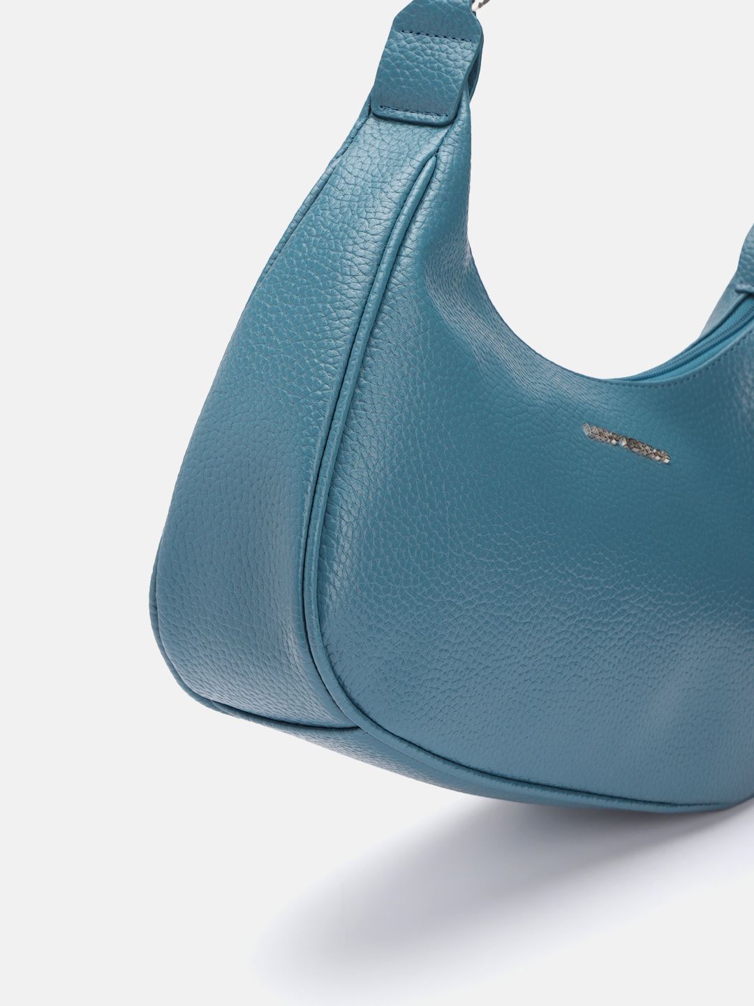 Lino Perros Textured Structured Baguette Bag