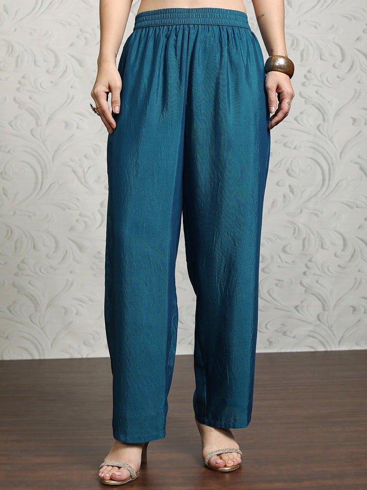 Vishudh Women Ethnic Motifs Printed Regular Kurta with Trousers & With Dupatta