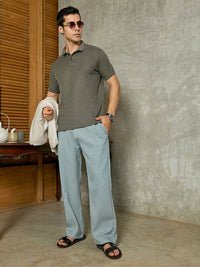 Campus Sutra Men Comfort Mid-Rise Trousers