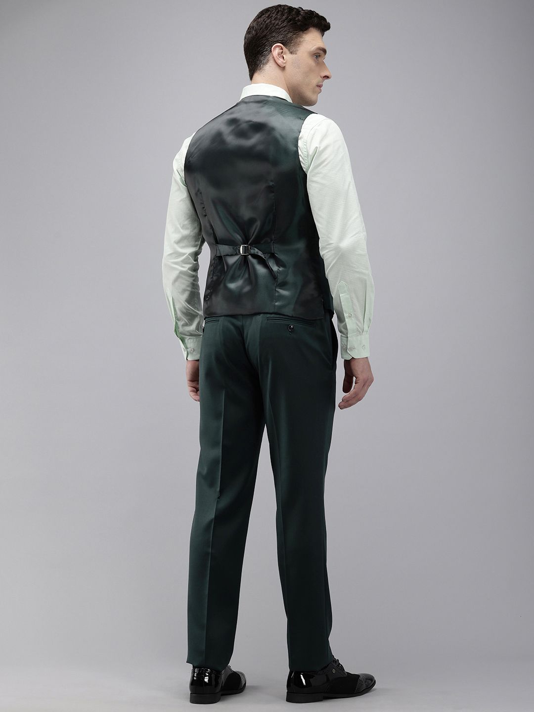 Park Avenue Super Slim Fit Notched Lapel Collar 3 Piece Formal Suit