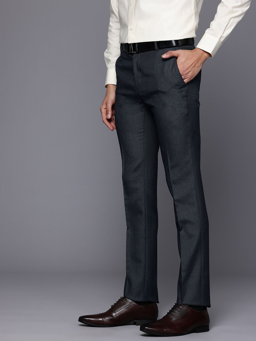 Raymond Men Slim Fit Formal Trousers