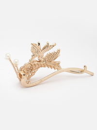 PANASH Women Stone Studded Butterfly Shaped Embellished Claw Clip