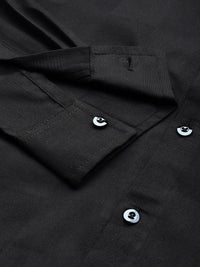 The Indian Garage Co Men Slim Fit Textured Dobby Party Shirt