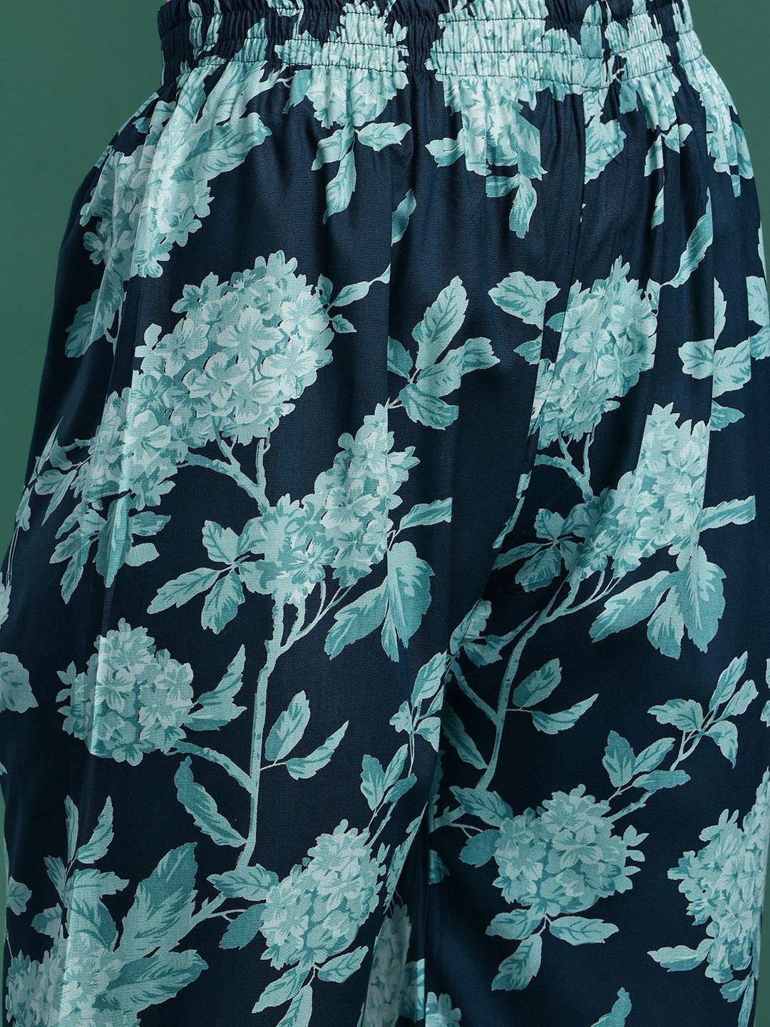 Indo Era Floral Printed Kurta with Palazzos