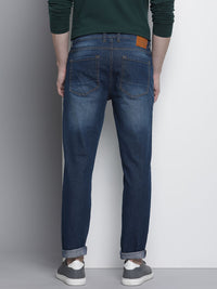 The Indian Garage Co Men Slim Fit Mildly Distressed Light Fade Stretchable Jeans