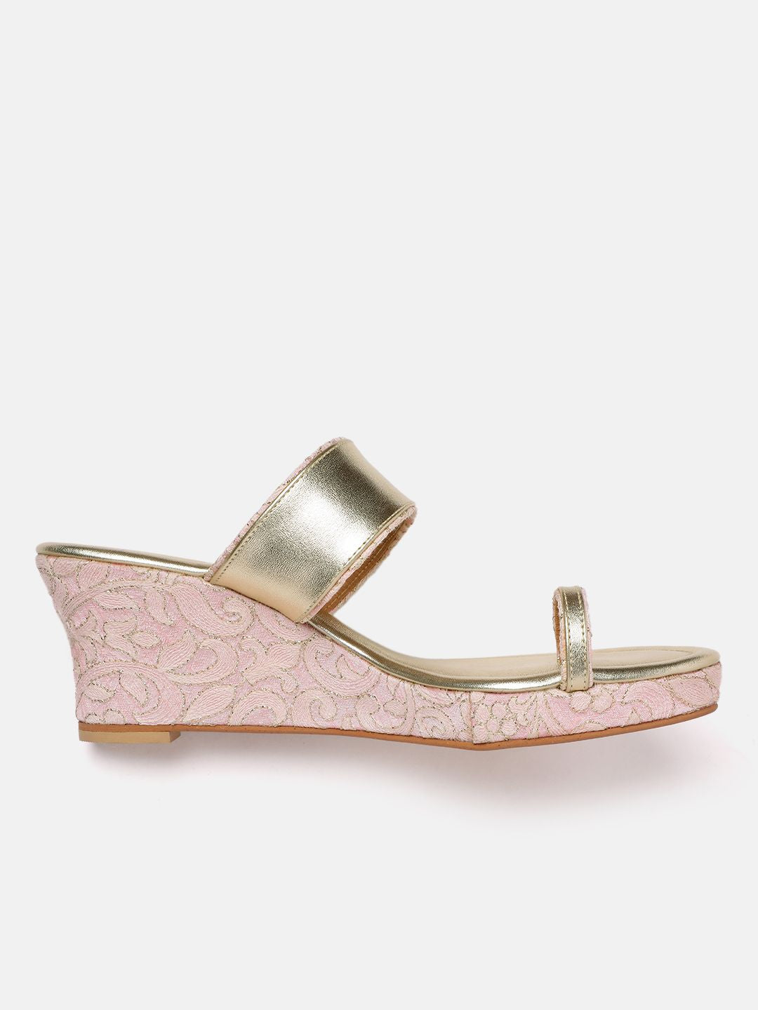 House of Pataudi Ethnic Wedge Heels