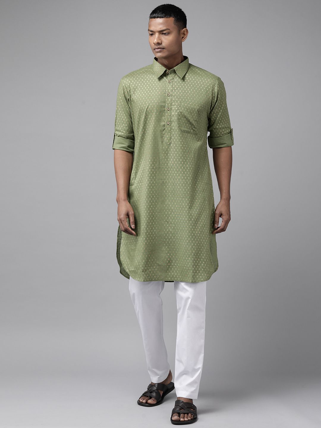 See Designs Floral Regular Pure Cotton Kurta With Pyjamas