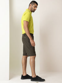 RARE RABBIT Men Trip Mid Rise Slim Fit Shorts