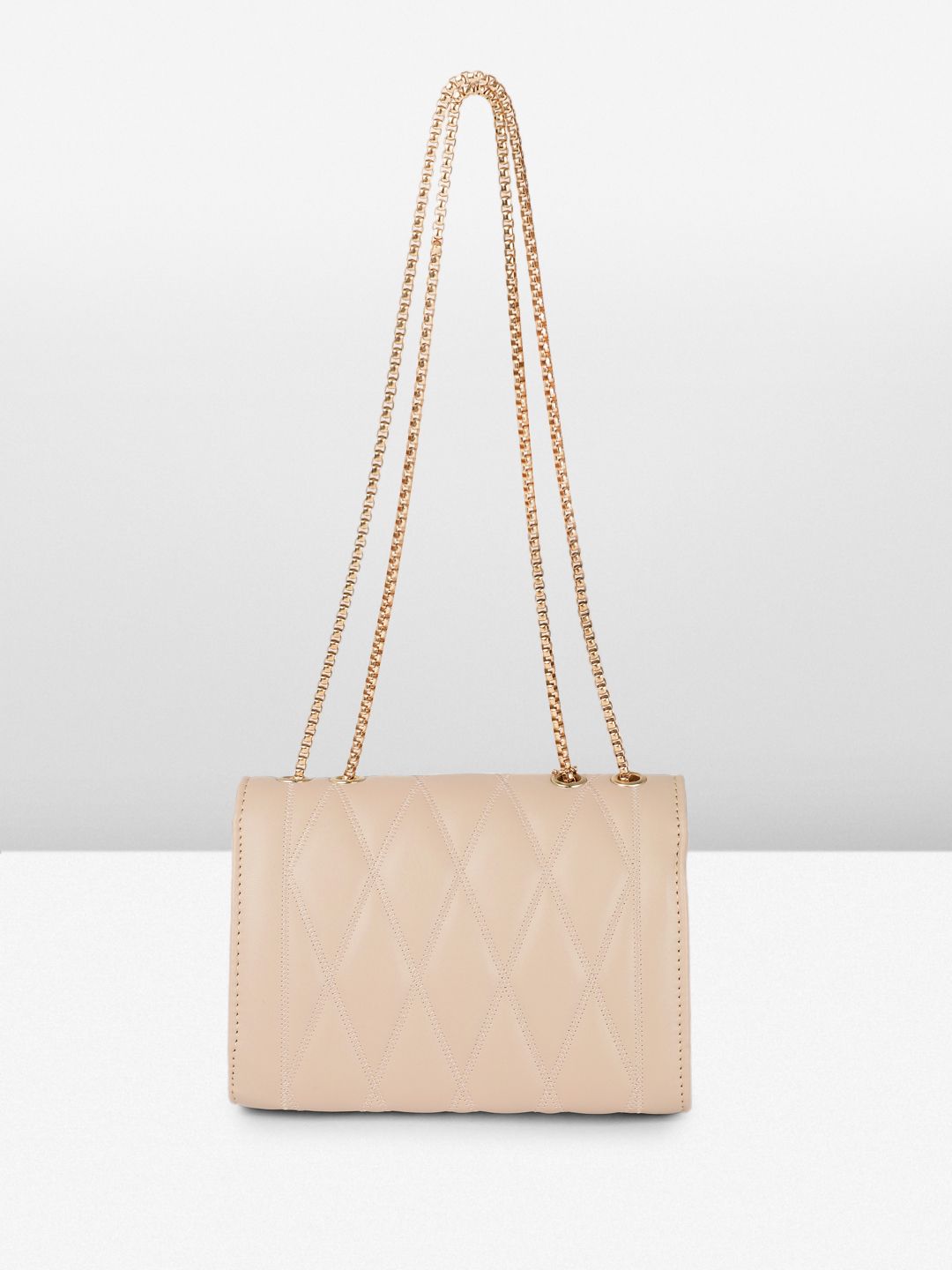 DressBerry Structured Quilted Shoulder Bag