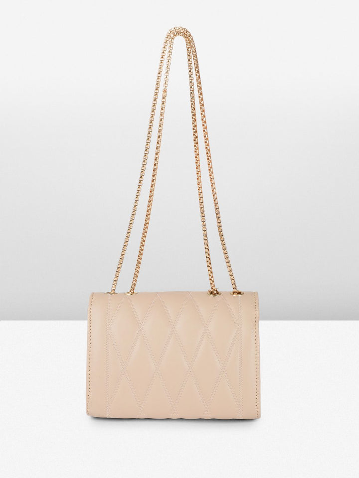 DressBerry Structured Quilted Shoulder Bag