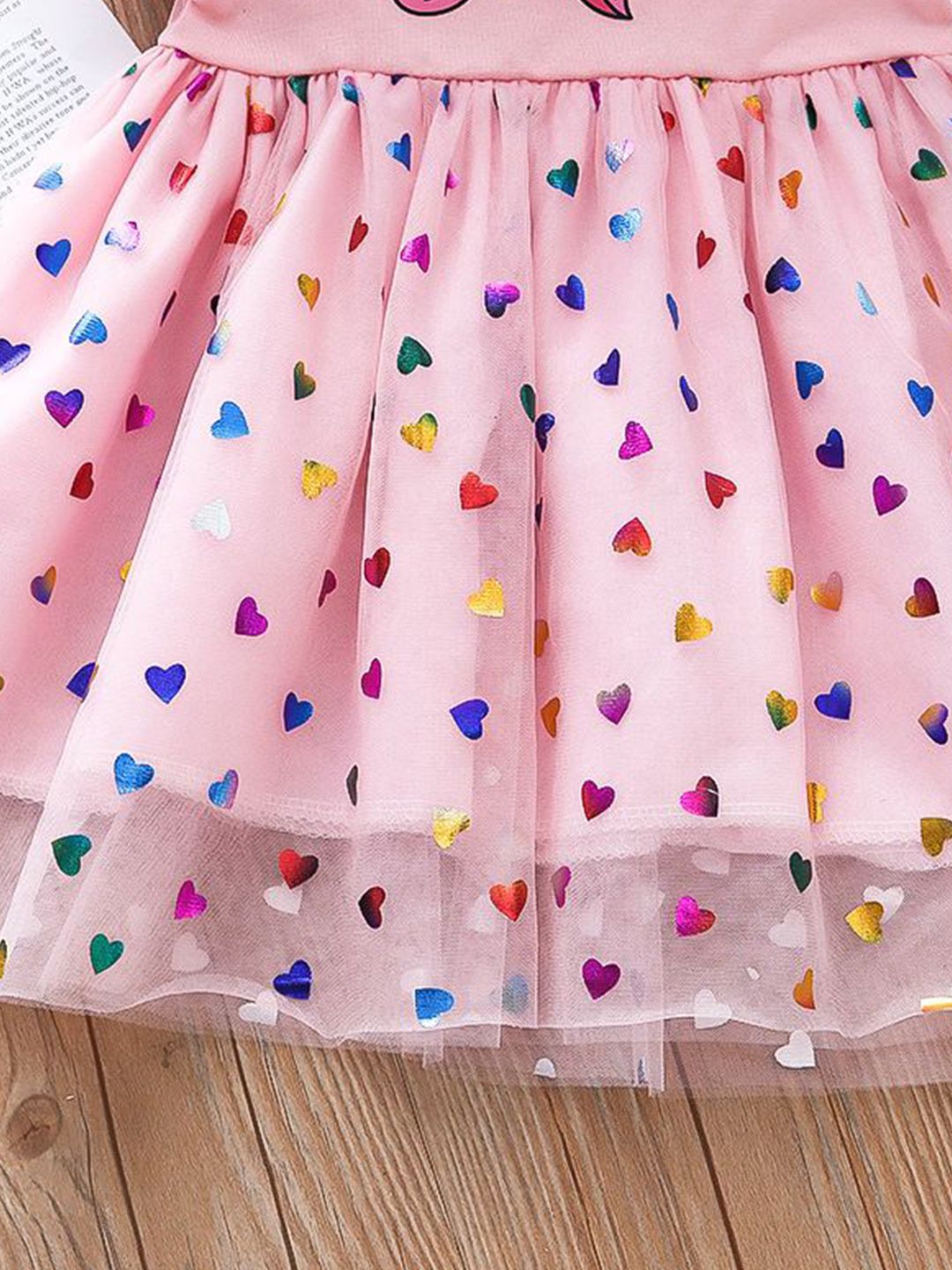 YK Girls Cotton Print Fit & Flare Dress