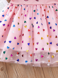 YK Girls Cotton Print Fit & Flare Dress