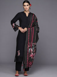 Indo Era Women Floral Embroidered Regular Thread Work Kurta with Trousers & Dupatta