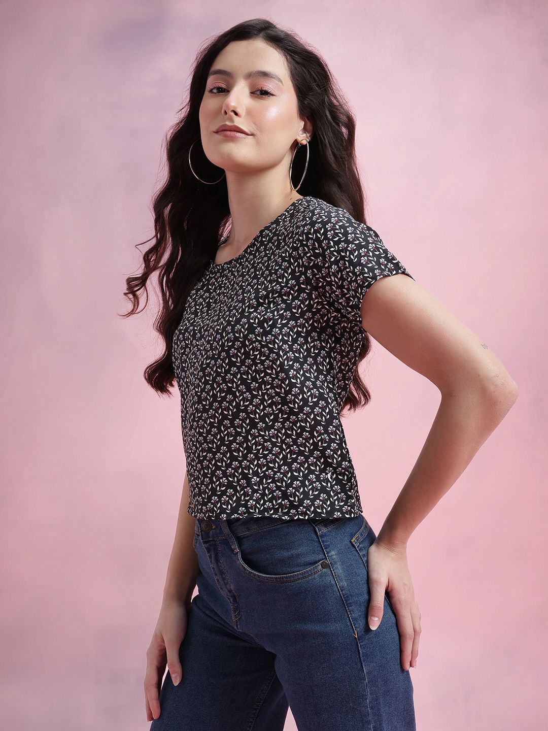 DressBerry Floral Print Top