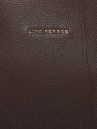 Lino Perros Coffee Brown Solid Shoulder Bag