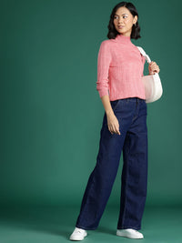 DressBerry Women Ribbed Acrylic Pullover