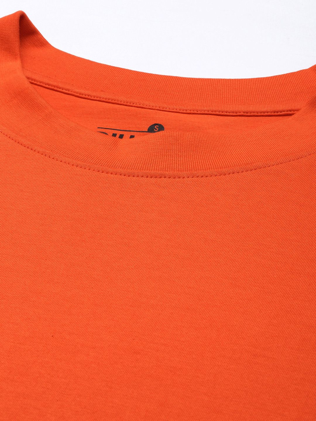 DILLINGER Women Orange Loose Pure Cotton T-shirt
