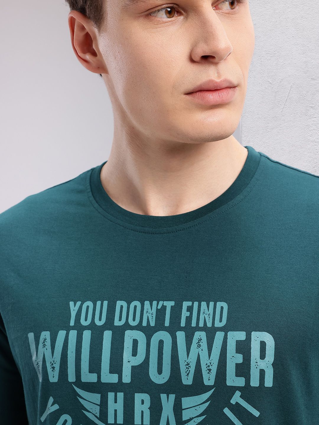 HRX by Hrithik Roshan Men Typography Printed Training T-shirt