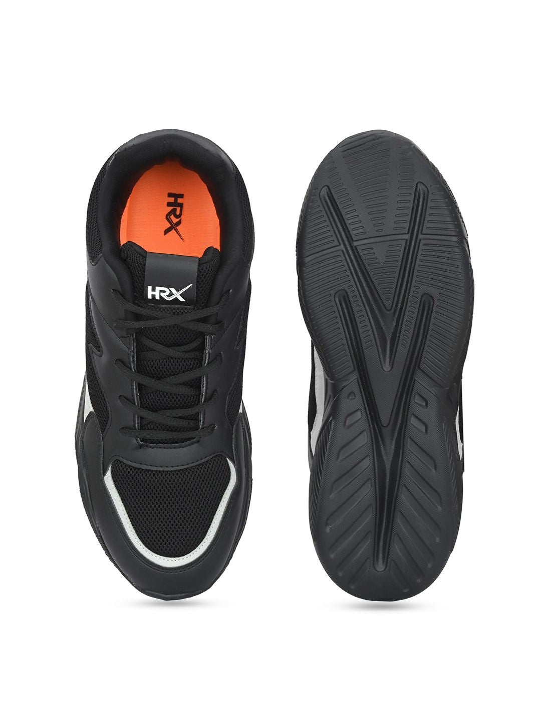 HRX by Hrithik Roshan Women Black Mesh Running Non-Marking Shoes