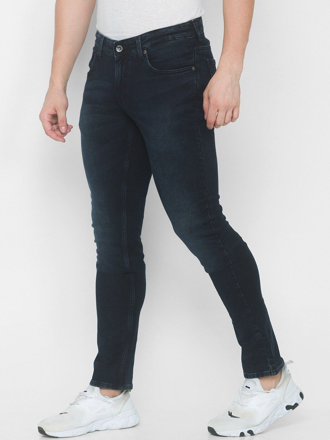 SPYKAR Men Blue Skinny Fit Low-Rise Stretchable Jeans