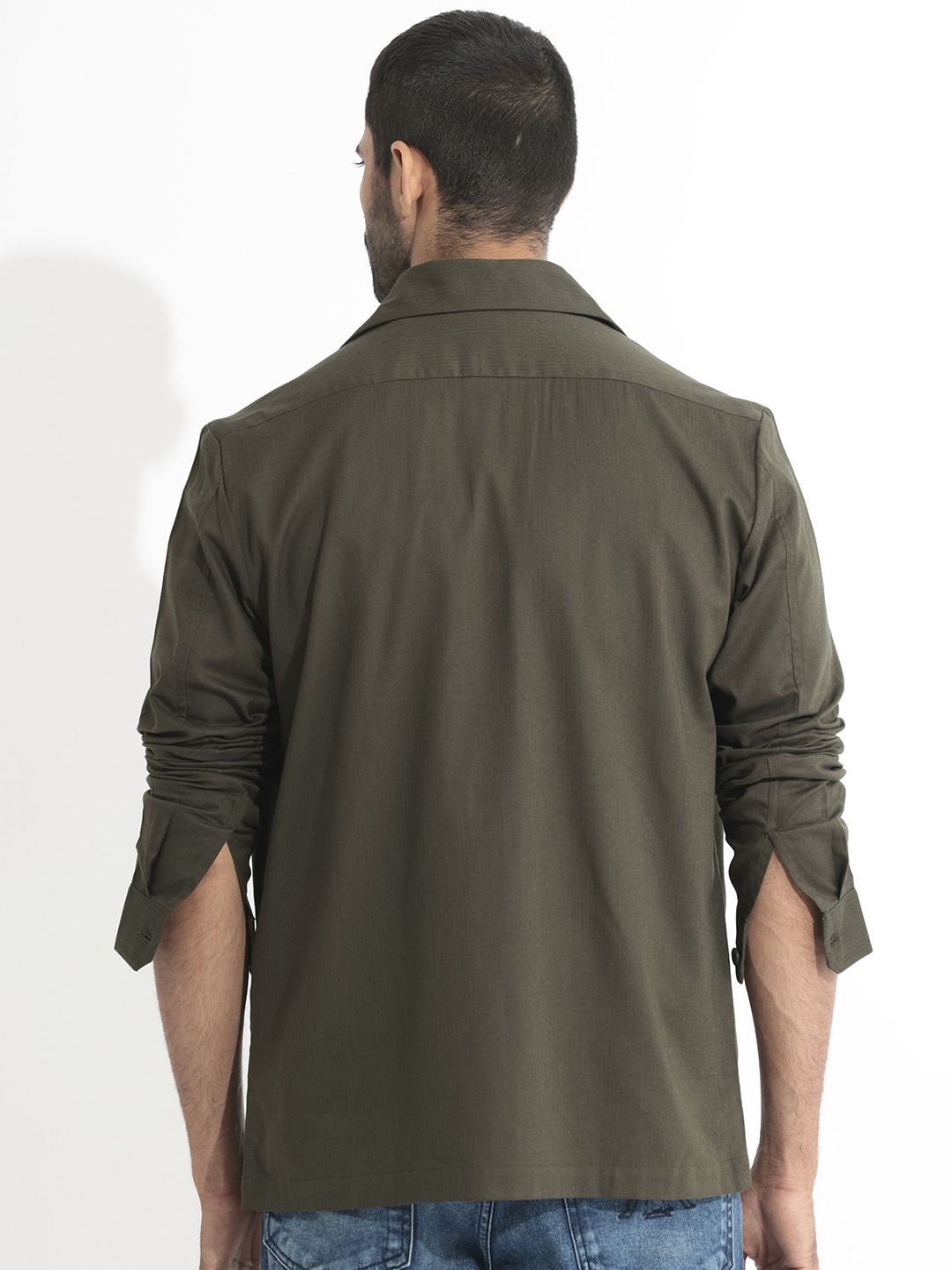 RARE RABBIT Men Lampil Slim Fit Opaque Cotton Shirt