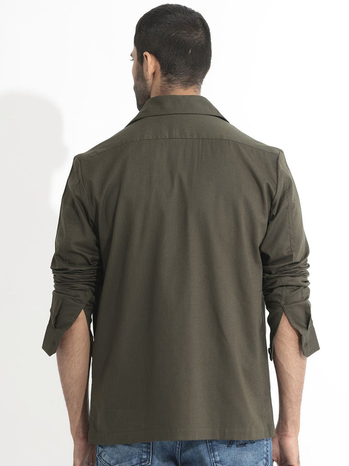 RARE RABBIT Men Lampil Slim Fit Opaque Cotton Shirt