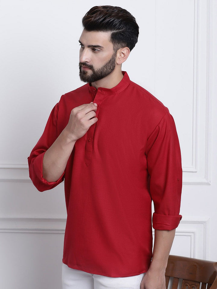 Anug by SOJANYA Men Red Kurta