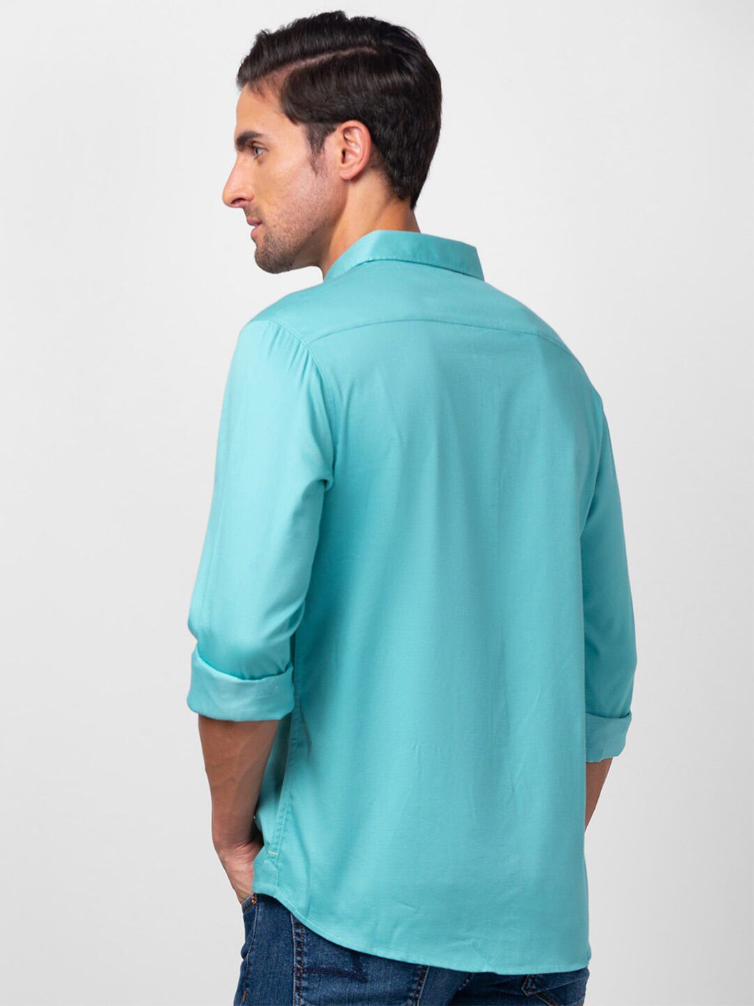 SPYKAR Men Solid Slim Fit Casual Shirt