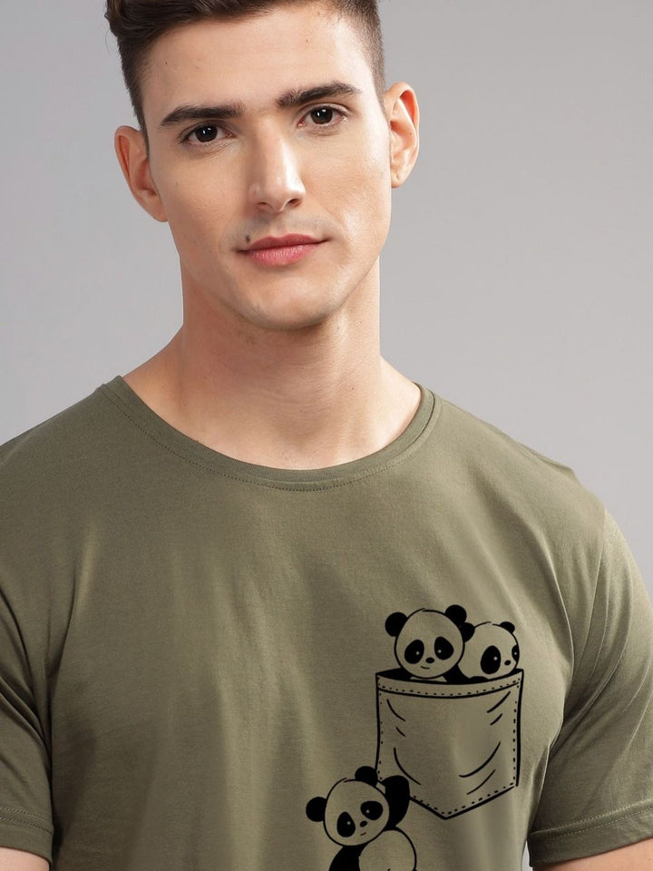 ADRO Men Printed Pockets T-shirt