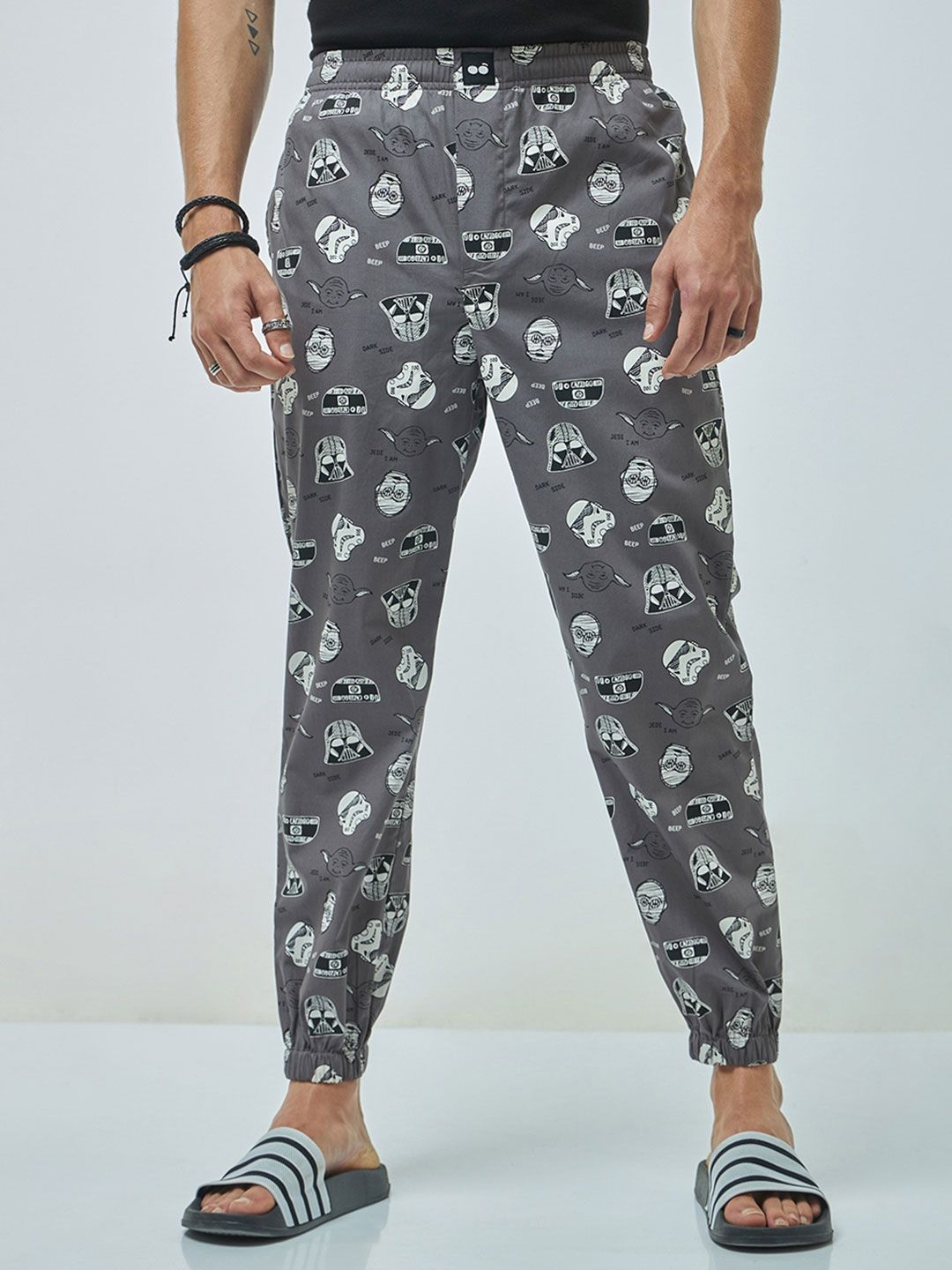 Bewakoof Pure Cotton Printed Joggers
