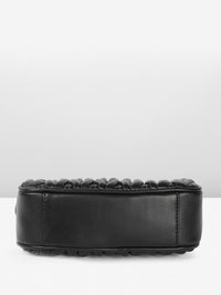 DressBerry Structured Shoulder Bag with Quilted Detail