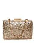 Lisa Hayden for Lino Perros Gold-Toned Shimmer Box Clutch