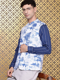 House of Pataudi Printed Rozana Nehru Jackets