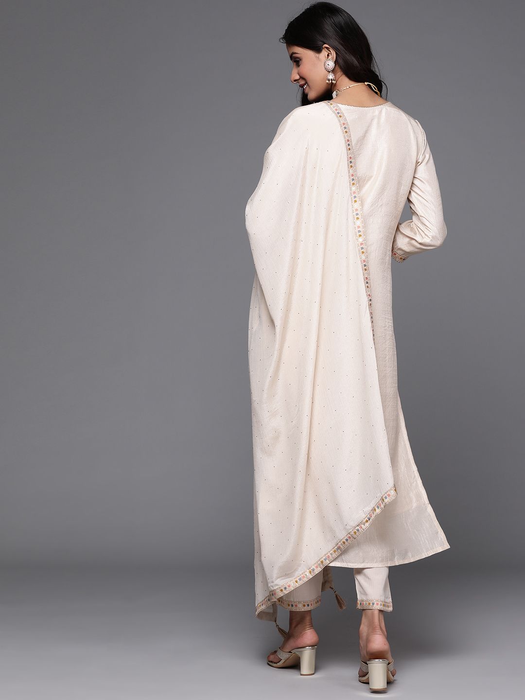 Libas Women Ethnic Motifs Regular Kurta with Trousers & Dupatta