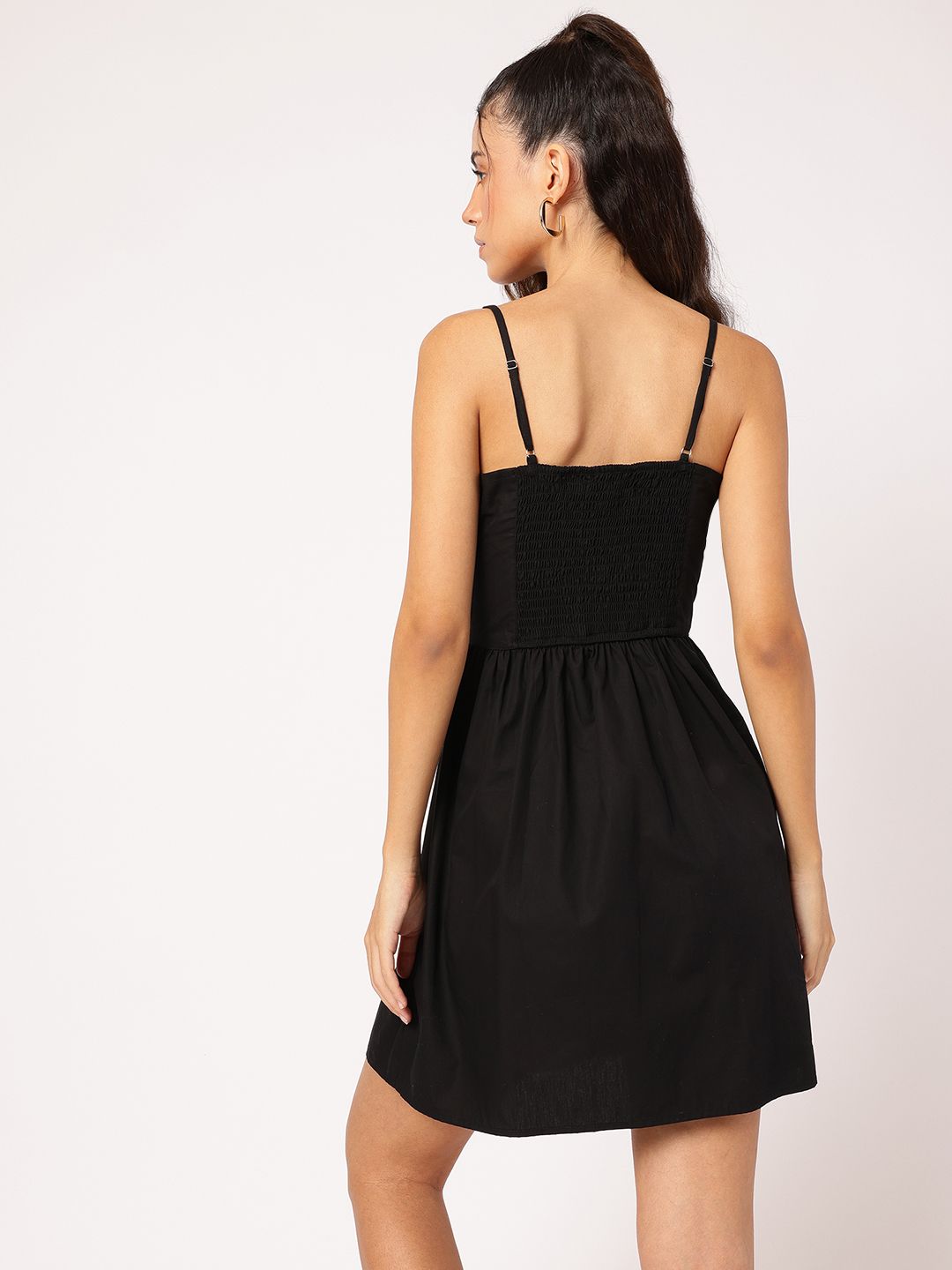 DressBerry Strappy Escape Smocked Back Dress