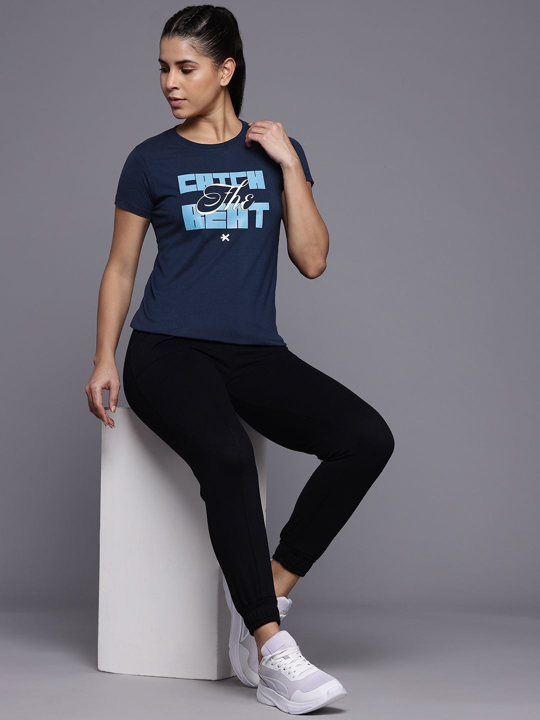 HRX by Hrithik Roshan Women Typography Printed Lifestyle T-shirt