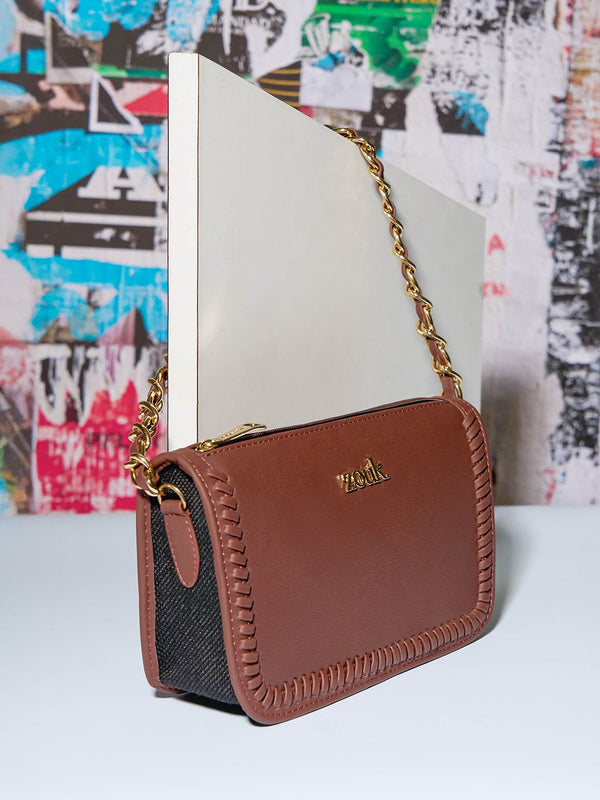 ZOUK Women Textured Sling Bag